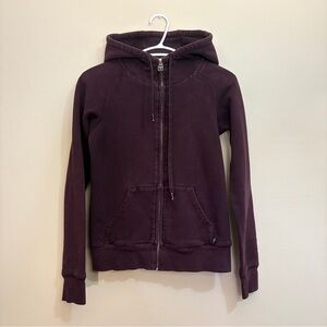 TNA Dark Purple Full Zip Hoodie